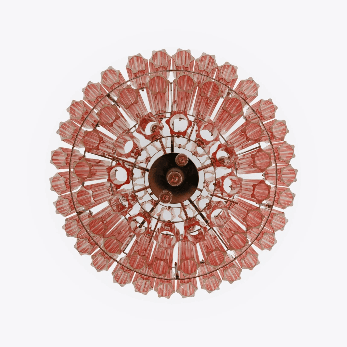 Pink Palermo Glass Chandelier