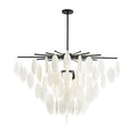 Cascading Selenite Disc Chandelier
