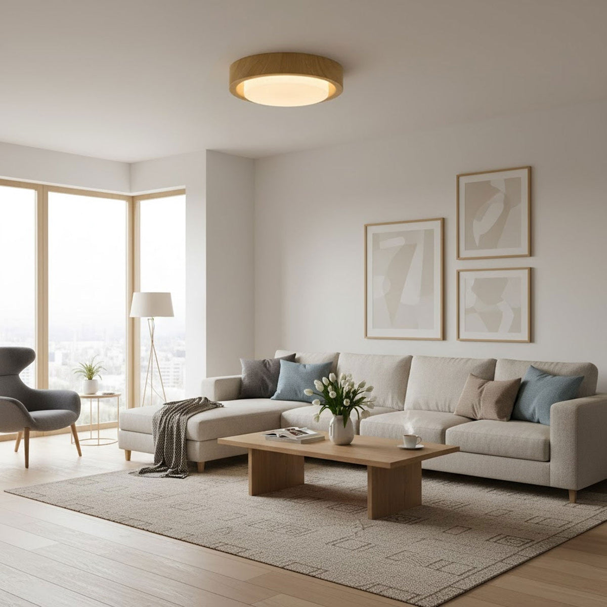 Lunar Ring Ceiling Light