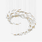 Aurelia Glass Leaf Chandelier