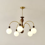 Archway Walnut Color Chandelier