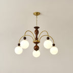 Archway Walnut Color Chandelier
