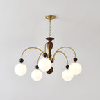Archway Walnut Color Chandelier