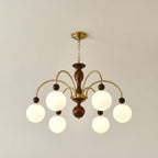 Archway Walnut Color Chandelier
