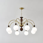 Archway Walnut Color Chandelier