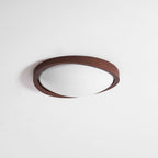 Walnut Curved Edge Ceiling Light