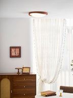 Walnut Curved Edge Ceiling Light