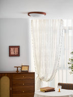 Walnut Curved Edge Ceiling Light