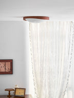 Walnut Curved Edge Ceiling Light