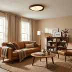 Walnut Curved Edge Ceiling Light