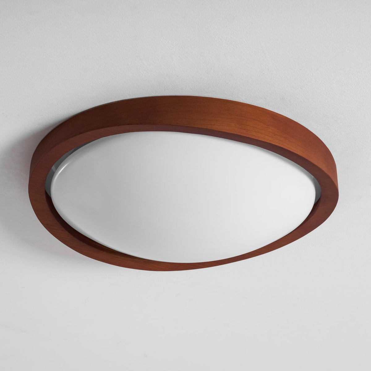 Walnut Curved Edge Ceiling Light