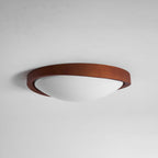 Walnut Curved Edge Ceiling Light