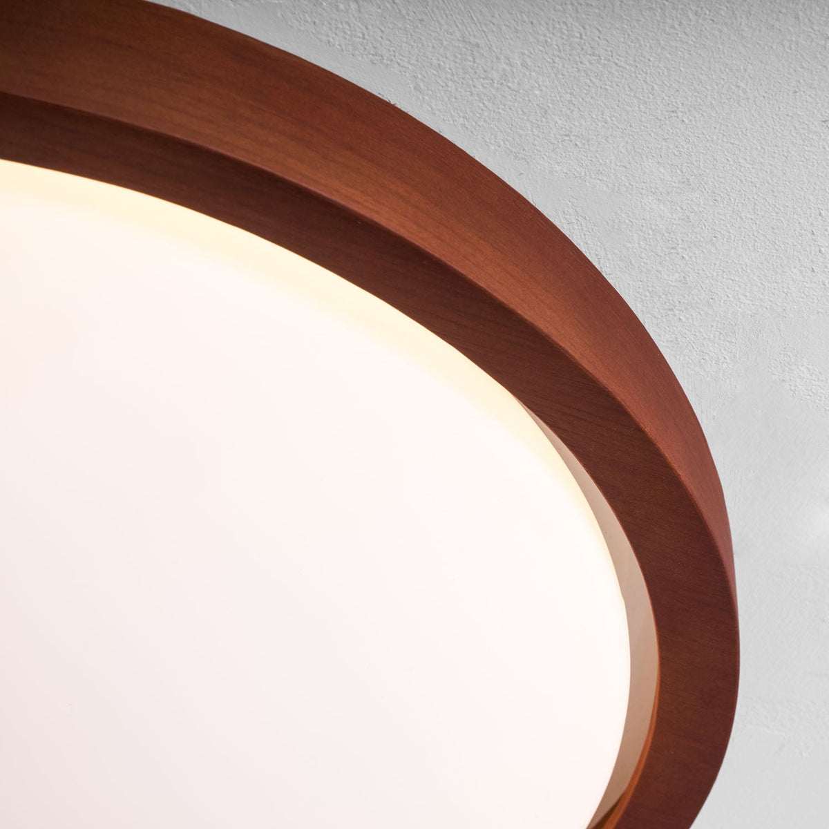 Walnut Curved Edge Ceiling Light