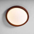 Walnut Curved Edge Ceiling Light