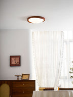 Walnut Curved Edge Ceiling Light