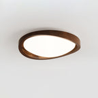 Walnut Curved Edge Ceiling Light
