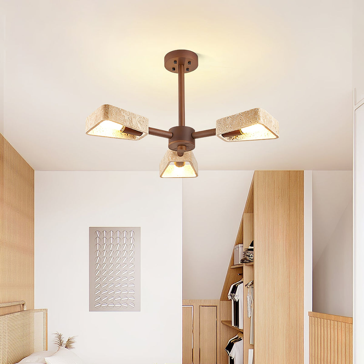 Elementa Travertine Chandelier