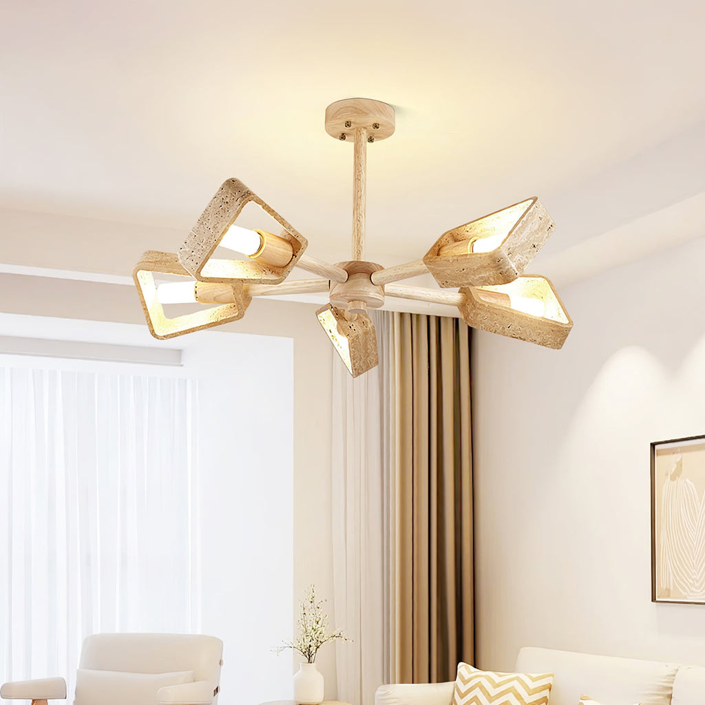 Elementa Travertine Chandelier