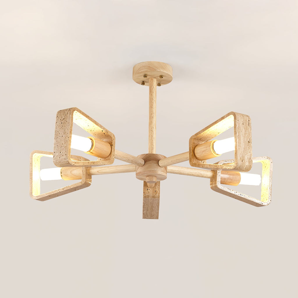 Elementa Travertine Chandelier