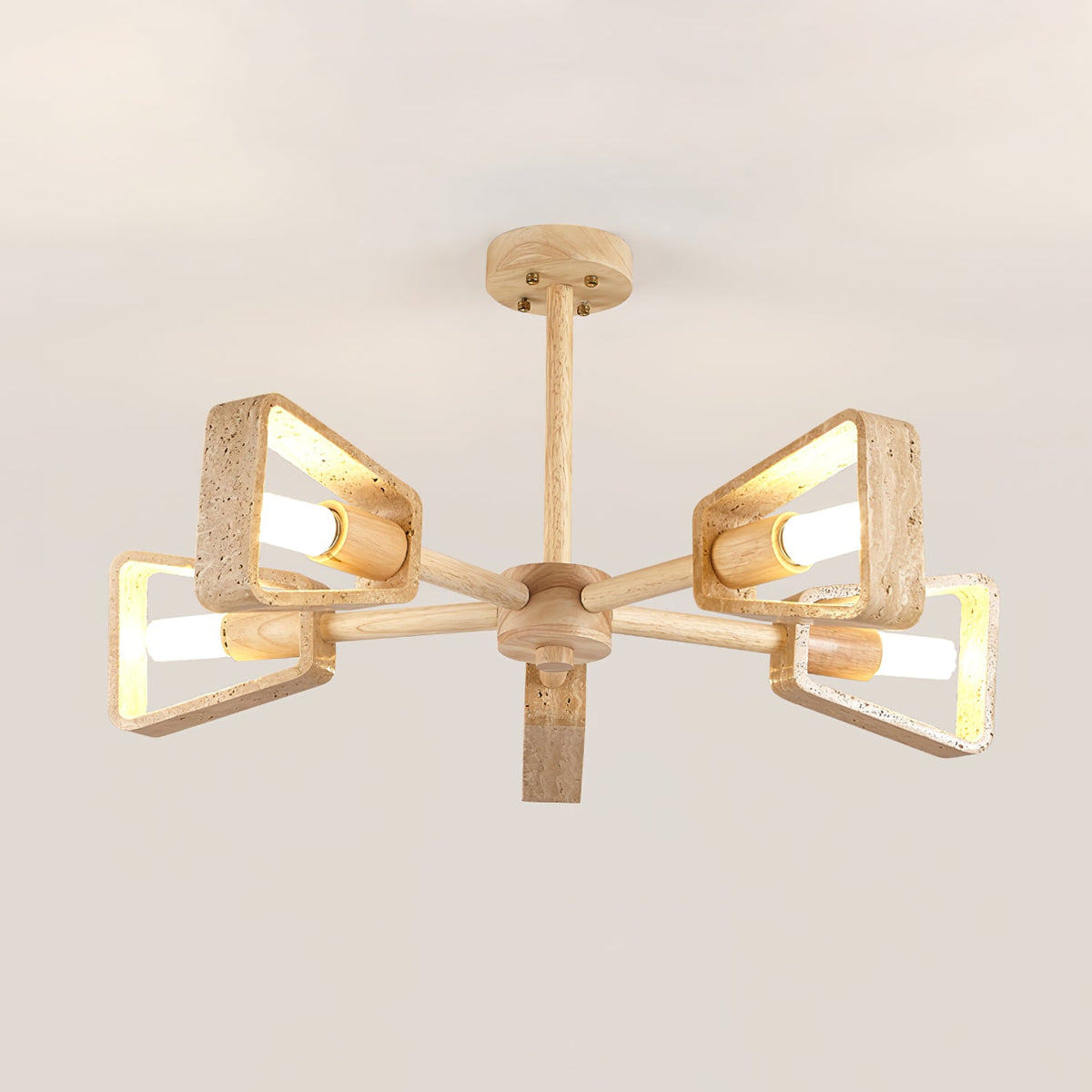 Elementa Travertine Chandelier