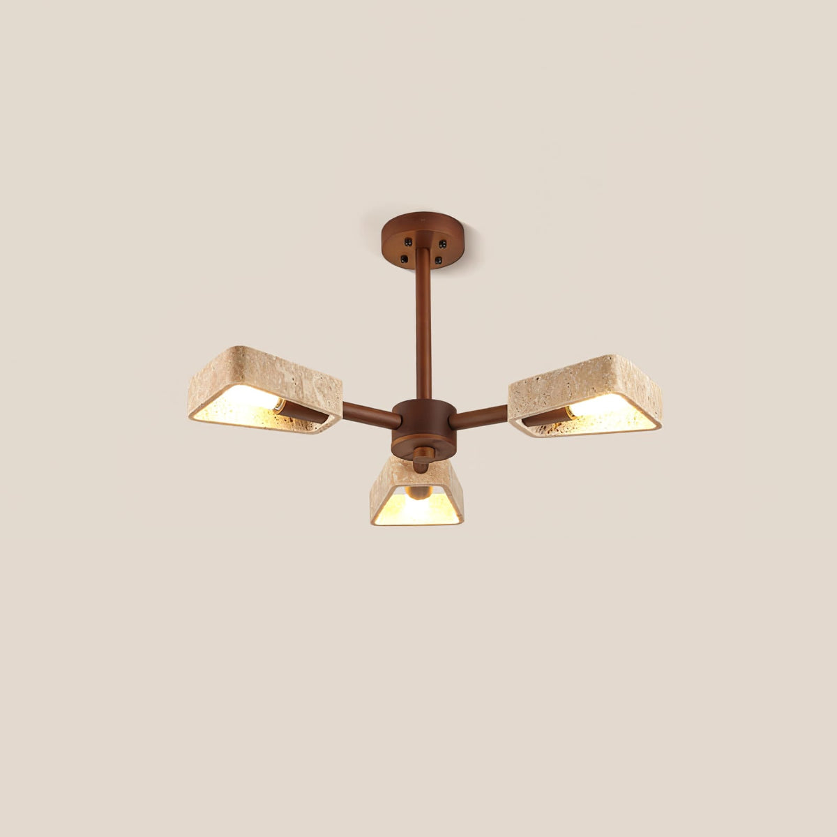 Elementa Travertine Chandelier