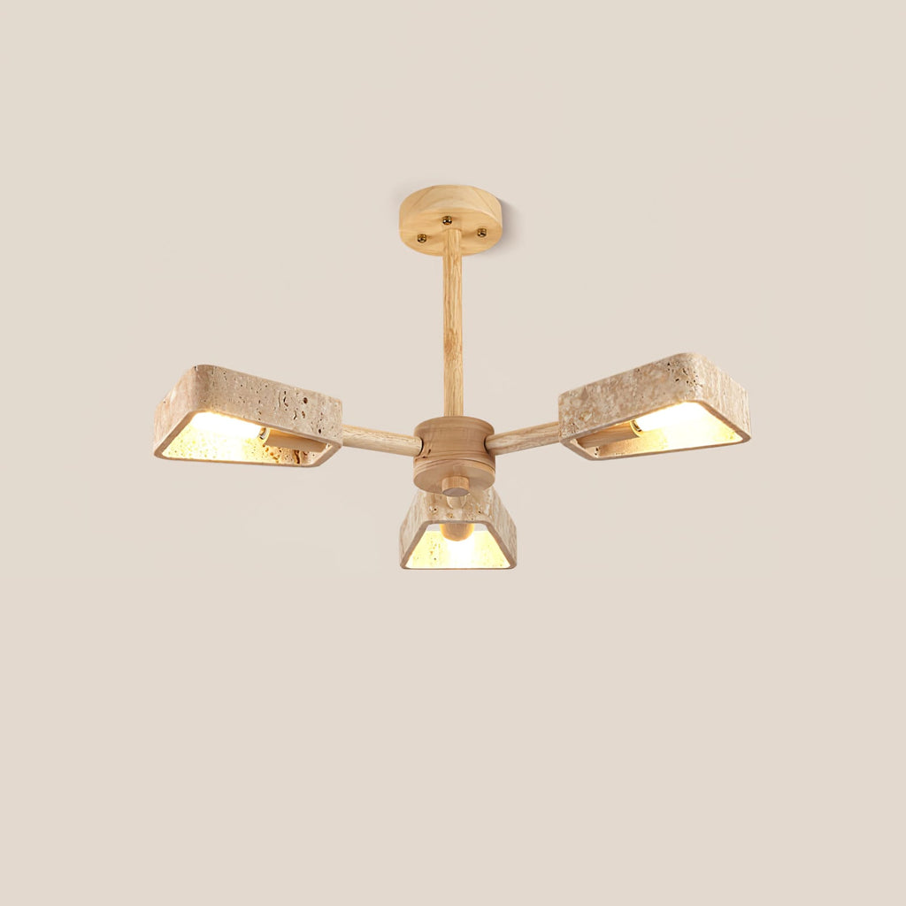 Elementa Travertine Chandelier