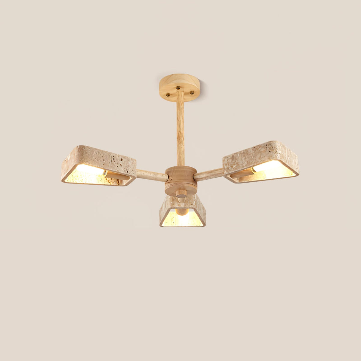 Elementa Travertine Chandelier