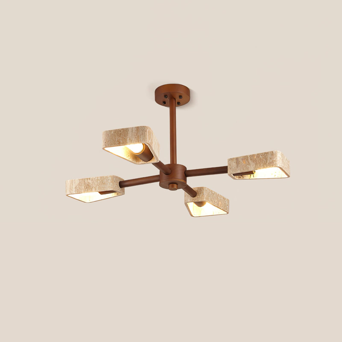 Elementa Travertine Chandelier