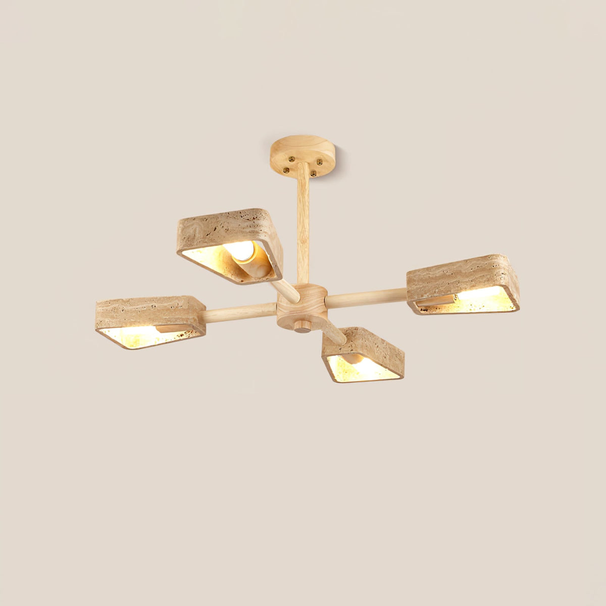 Elementa Travertine Chandelier