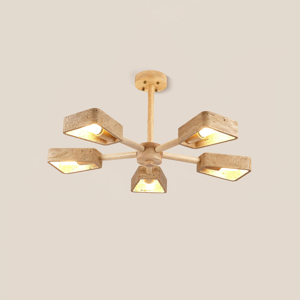 Elementa Travertine Chandelier