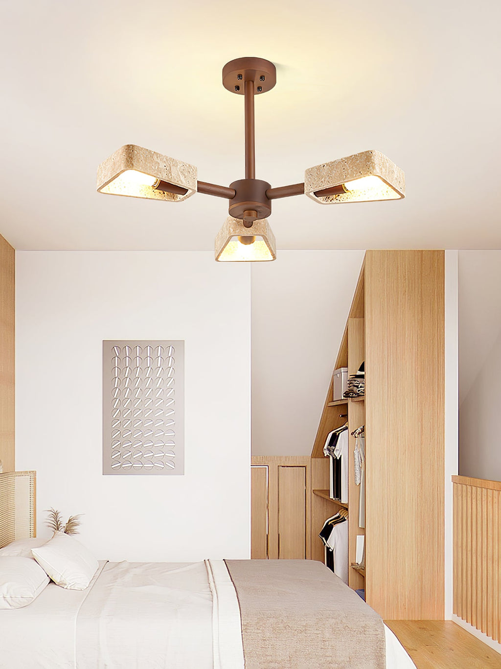 Elementa Travertine Chandelier