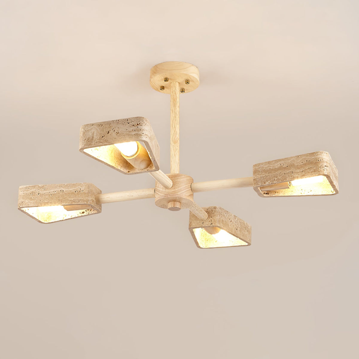 Elementa Travertine Chandelier