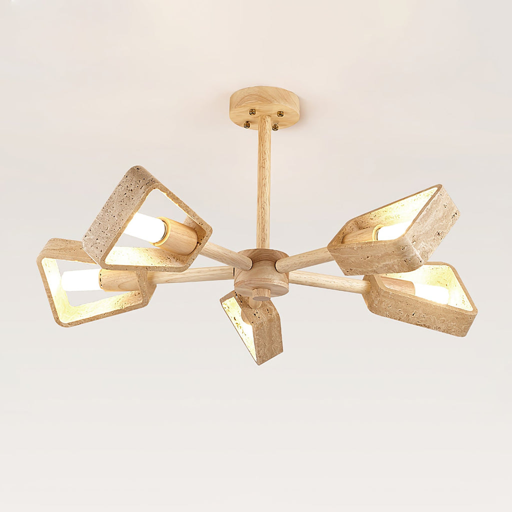 Elementa Travertine Chandelier