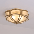Floral Brass Ceiling Lamp