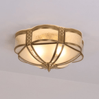 Floral Brass Ceiling Lamp