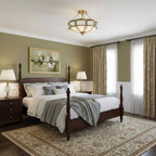 Floral Brass Ceiling Lamp