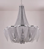 Silver Chain Tassel Chandelier