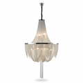 Silver Chain Tassel Chandelier