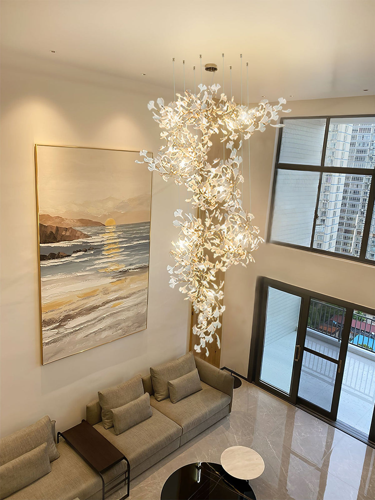 Gingko Vortex Chandelier