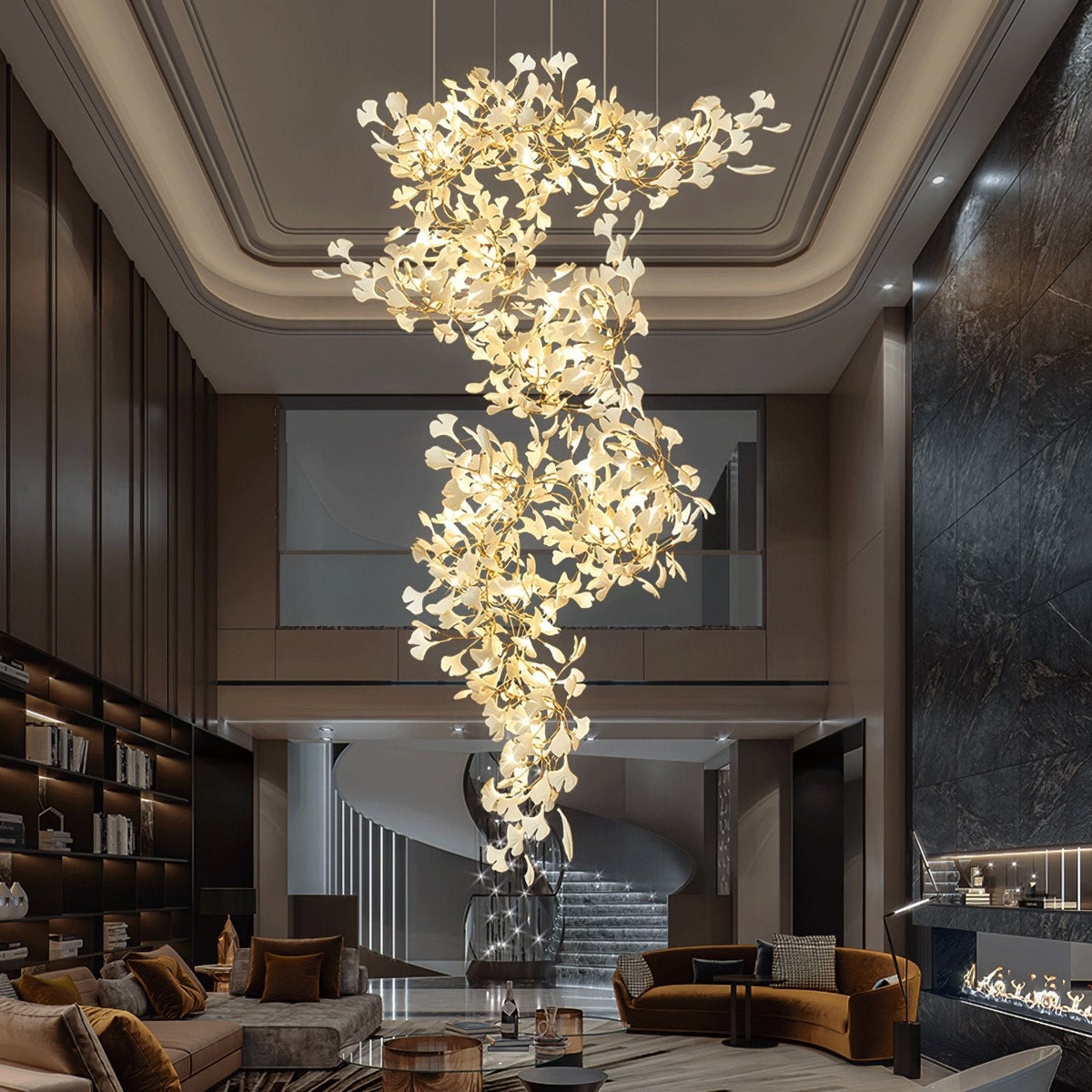 Gingko Vortex Chandelier