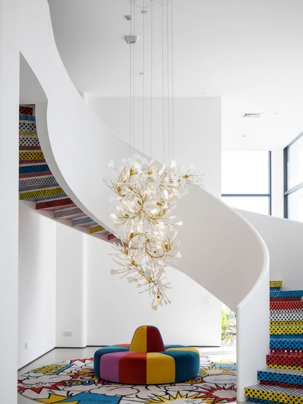 Gingko Vortex Chandelier