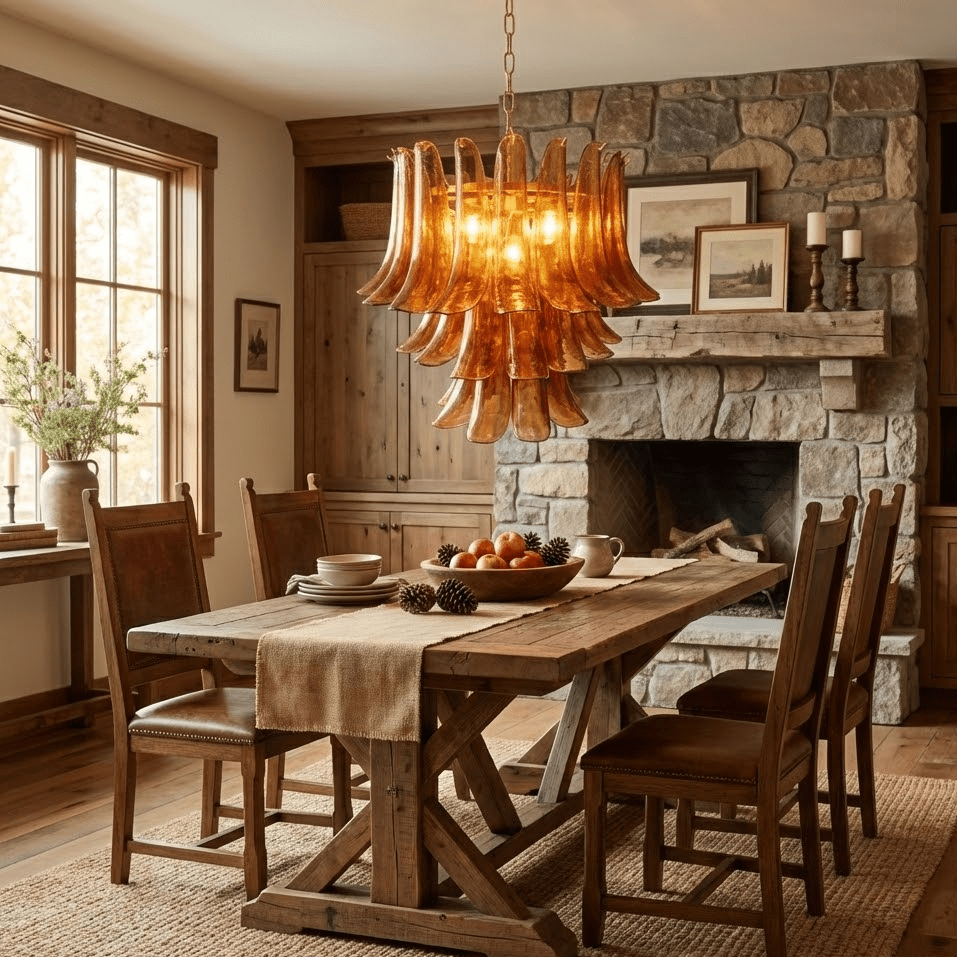 Emberwave Glass Chandelier
