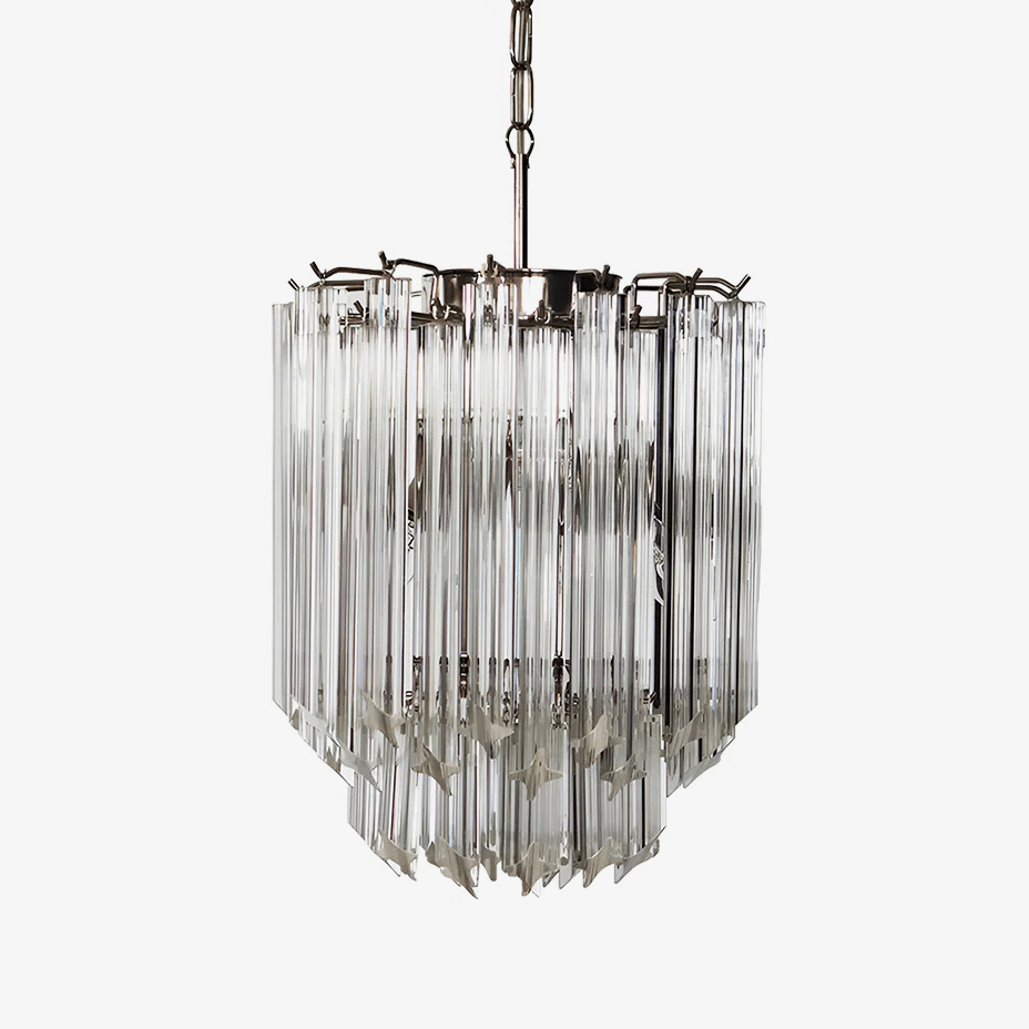 Transparant Glass Prism Chandelier