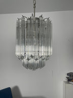 Transparant Glass Prism Chandelier