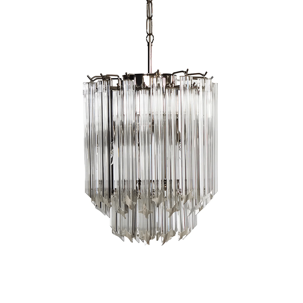 Transparant Glass Prism Chandelier