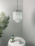 Transparant Glass Prism Chandelier