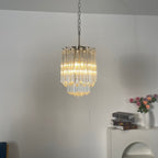Transparant Glass Prism Chandelier