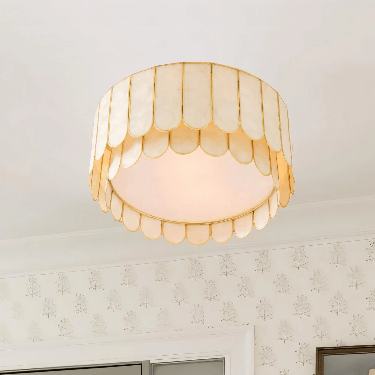 Aurelia Capiz Ceiling Lamp