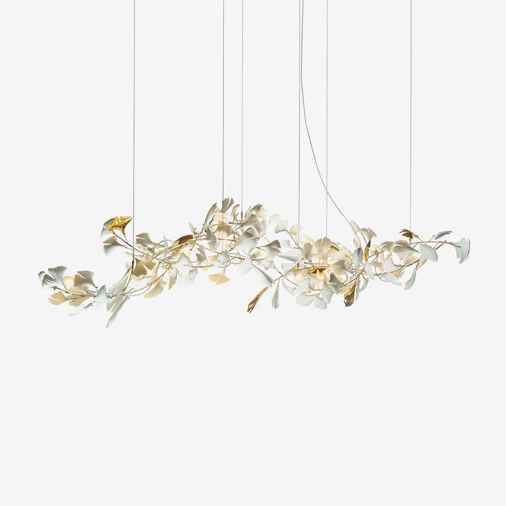 Porcelain Gingko Chandelier