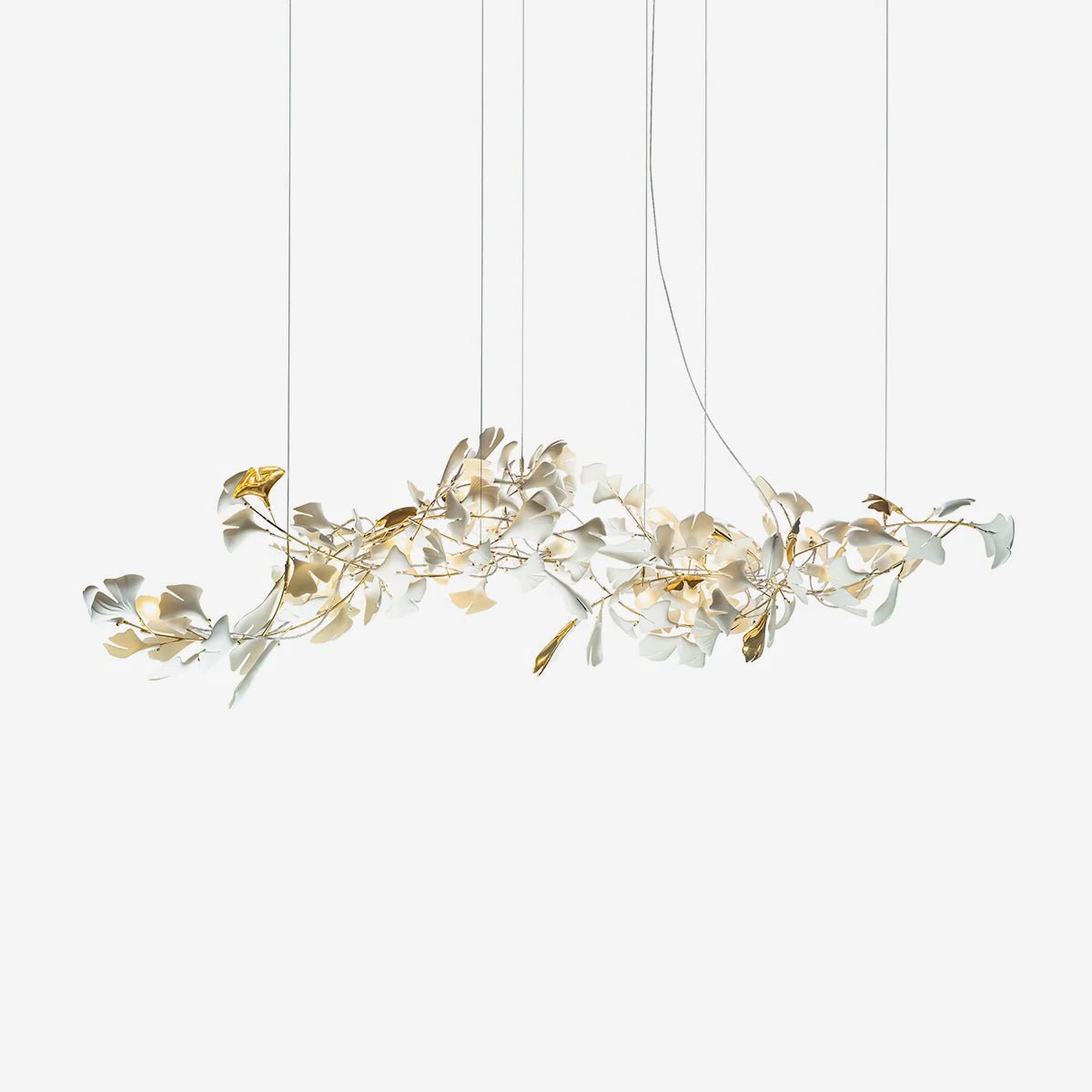 Porcelain Gingko Chandelier